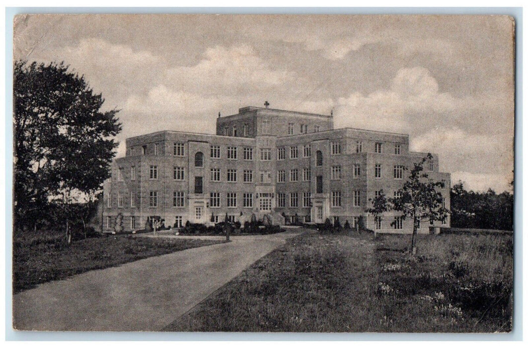 1953 Jesuit Tertianship Sacred Heart Retreat House Shrine Auriesville Postcard