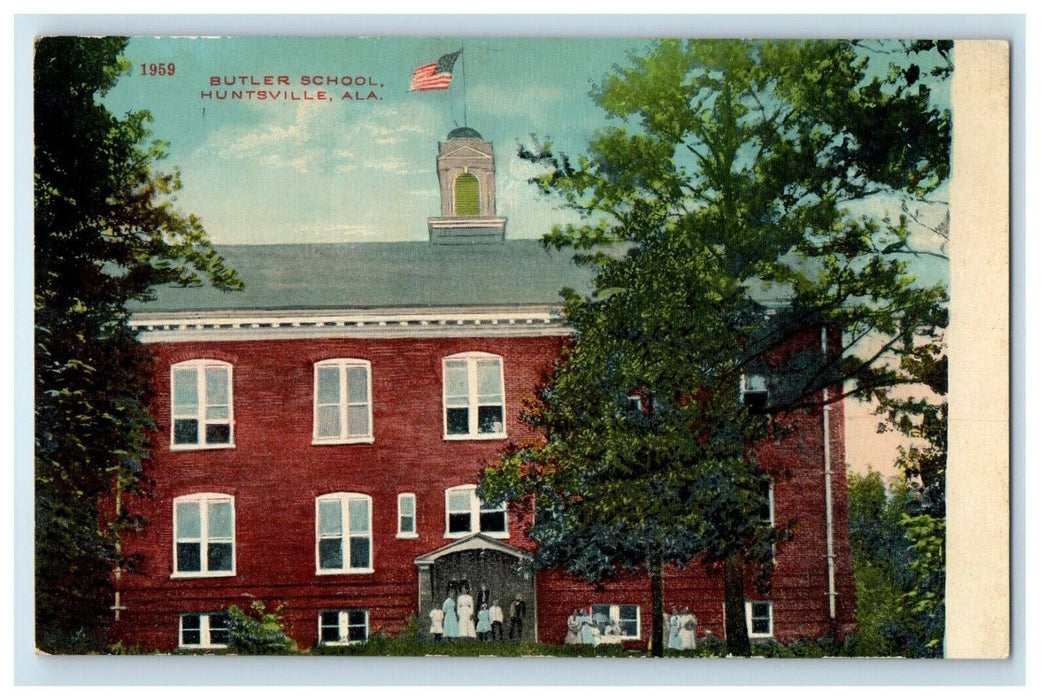 c1910 Butler School Huntsville Alabama AL Unposted Antique Children Postcard