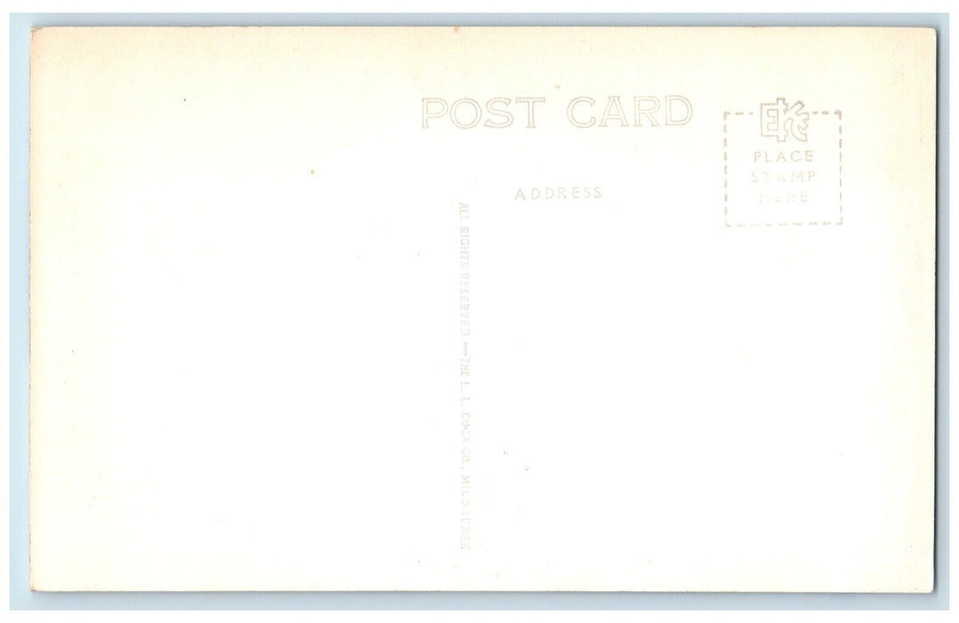 c1940's Trinity Lutheran Church L.L. Cook H-175 Sibley IA RPPC Photo Postcard
