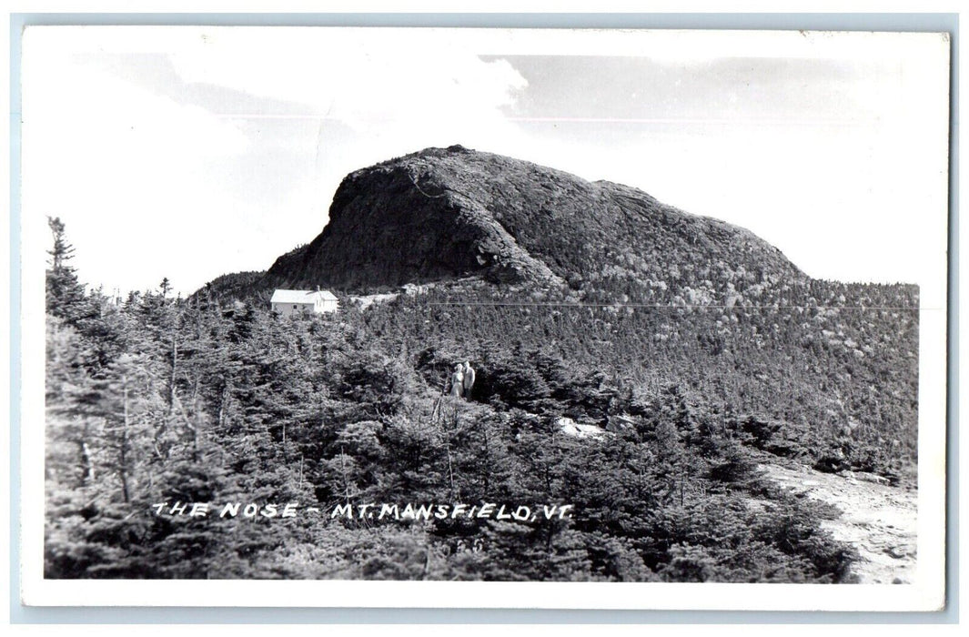 c1940's The Nose Mt. Mansfield Stowe Vermont VT RPPC Unposted Photo Postcard