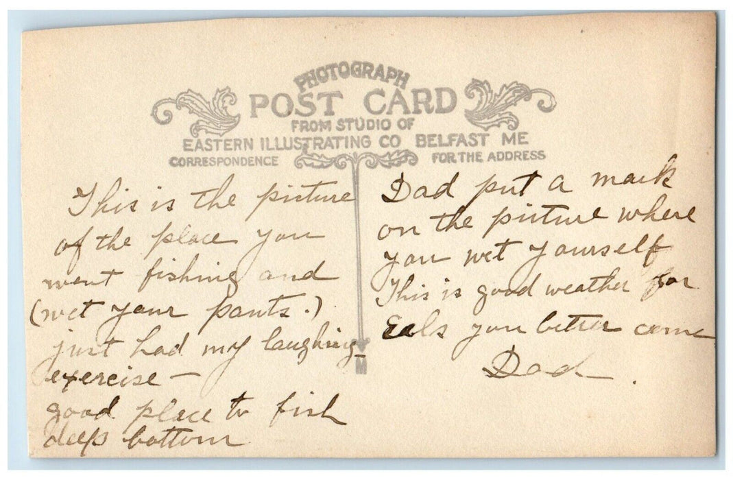 c1910's Parker Mills Pond Shore Wareham Massachusetts MA RPPC Photo Postcard