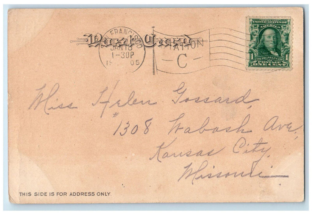 1905 Dupont Street Principal Thoroughfare of Chinatown New York NY Postcard