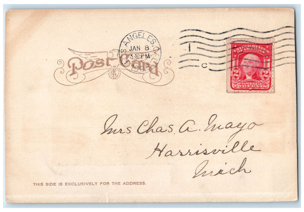 1906 Santa Catalina Islands Avalon California CA Posted Antique Postcard