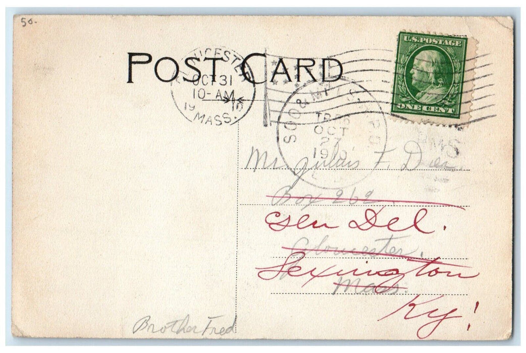 1910 View Of Manufacturing Plants Manistique Michigan MI Posted Antique Postcard