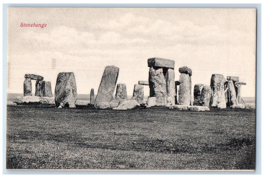c1910's View Of Stonehenge Willshire England United Kingdom UK Antique Postcard