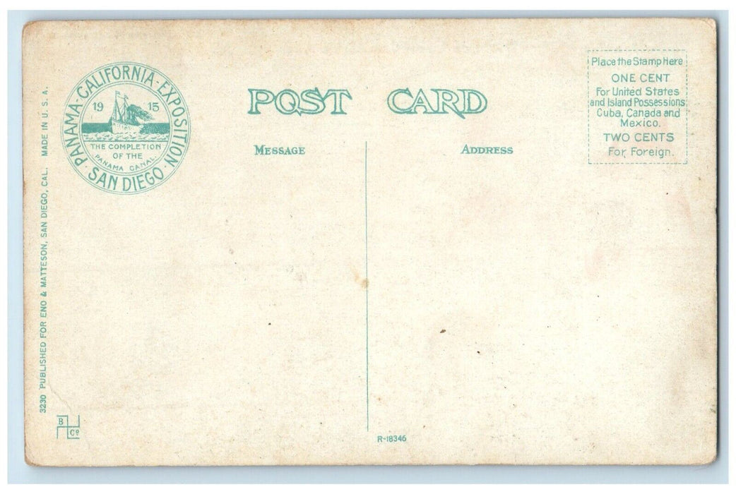 c1910 Portion San Diego Business Bay Coronado Island San Diego Calif CA Postcard