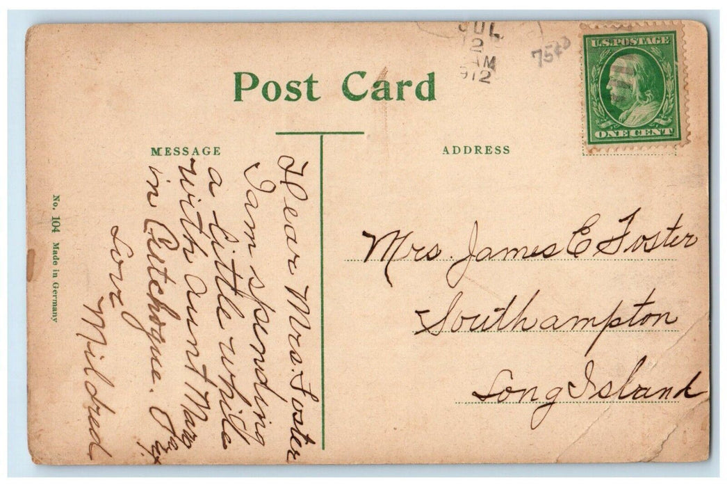 c1910's Presbyterian Church Cutchogue Long Island New York NY Antique Postcard