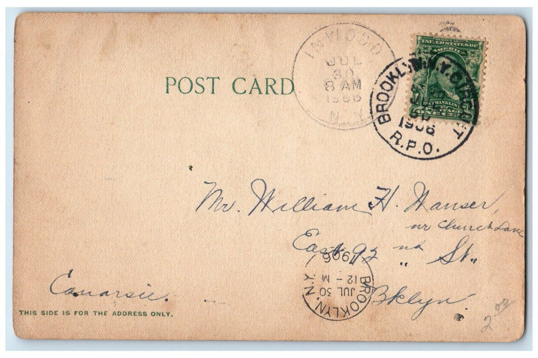 1906 St. Paul's M. P. Church Inwood Long Island New York NY Antique Postcard