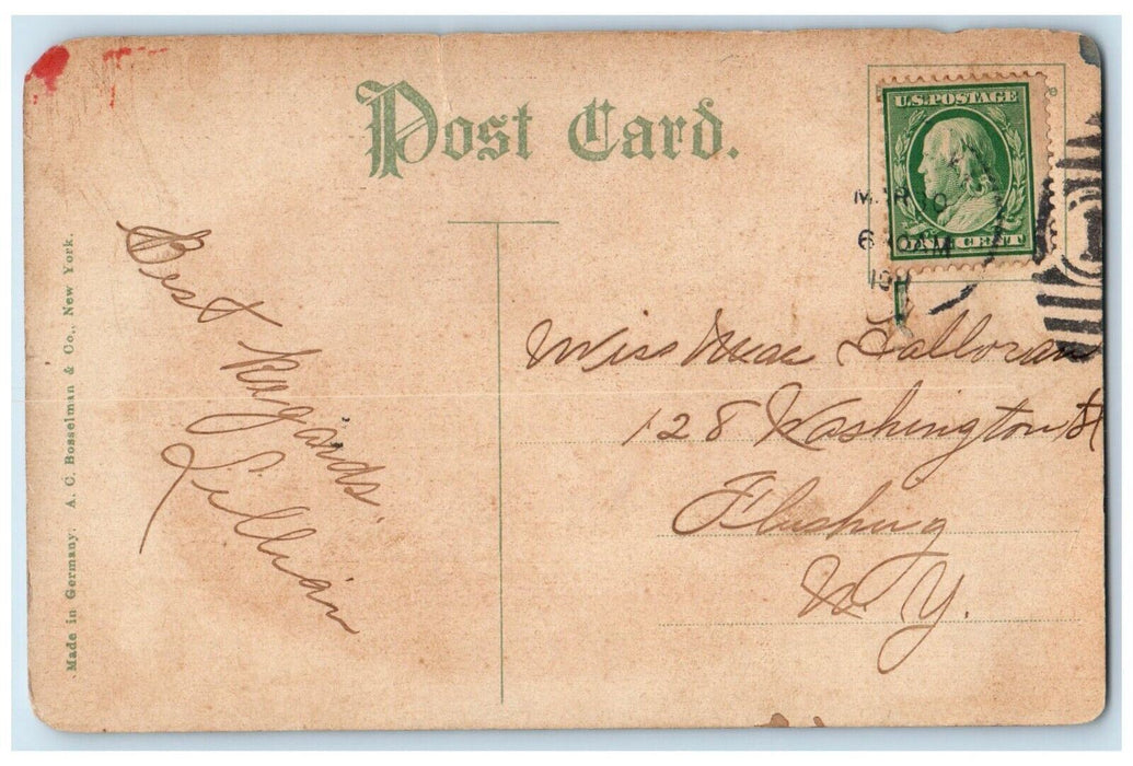 c1910's Public School Far Rockaway Long Island New York NY Antique Postcard