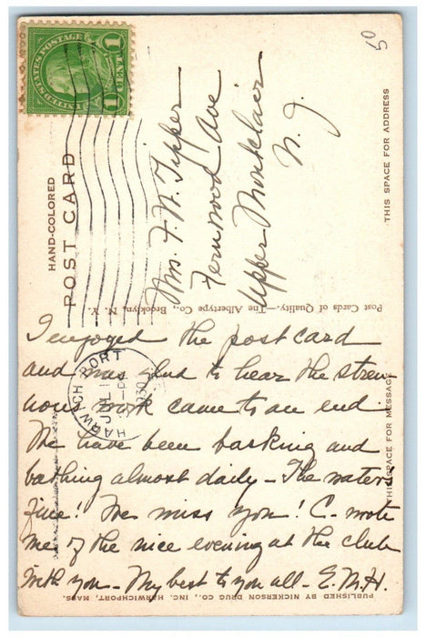 1930 The Birches Harwich Cape Cod Massachusetts MA Posted Vintage Postcard