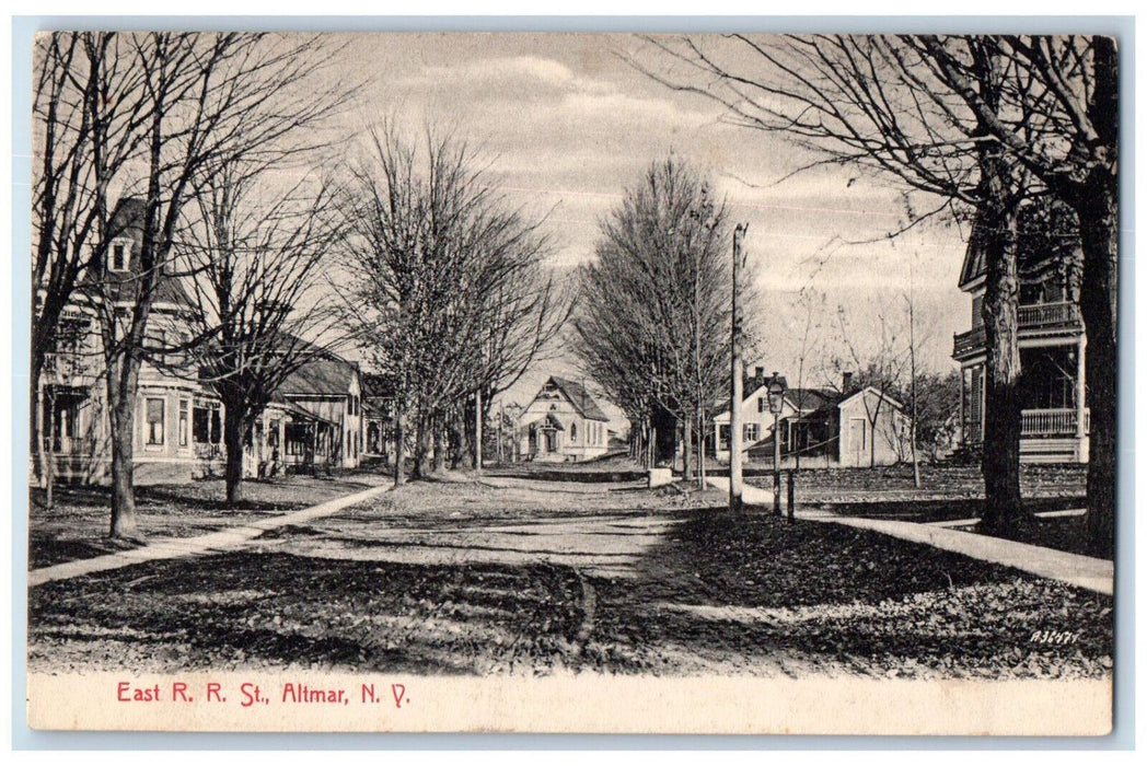 1909 East Railroad Street Altmar New York NY Posted Antique Postcard