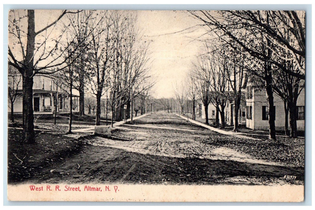 1909 West Railroad Street Altmar New York NY Posted Antique Postcard