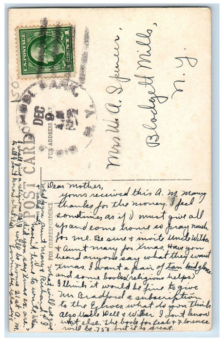 c1940's Bible School Park New York NY Multiview Antique Posted Postcard