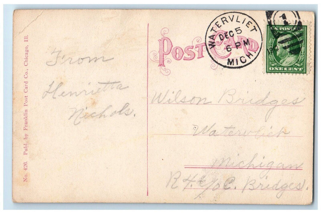 c1910's Union Stock Yard Exchange Bldgs. And Cattle Pens Chicago IL Postcard