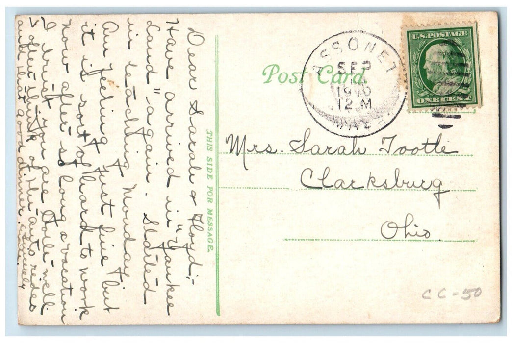 1910 Samuel Longfellow School William St. Falls River Massachusetts MA Postcard