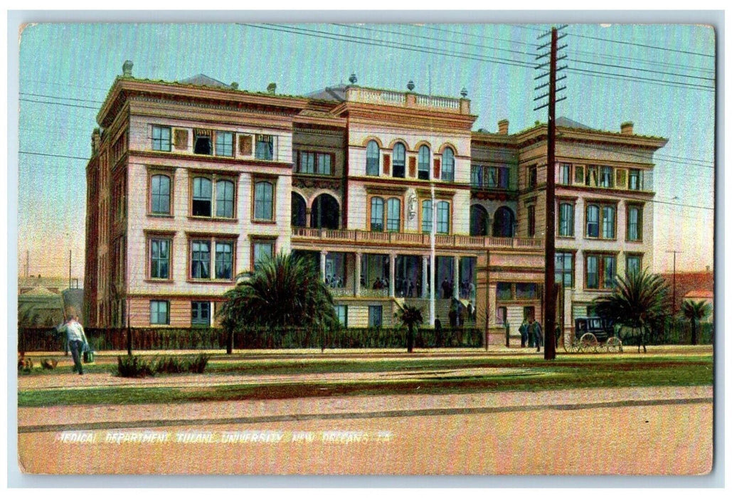 c1905 Medical Department Tulane University New Orleans Louisiana LA Postcard