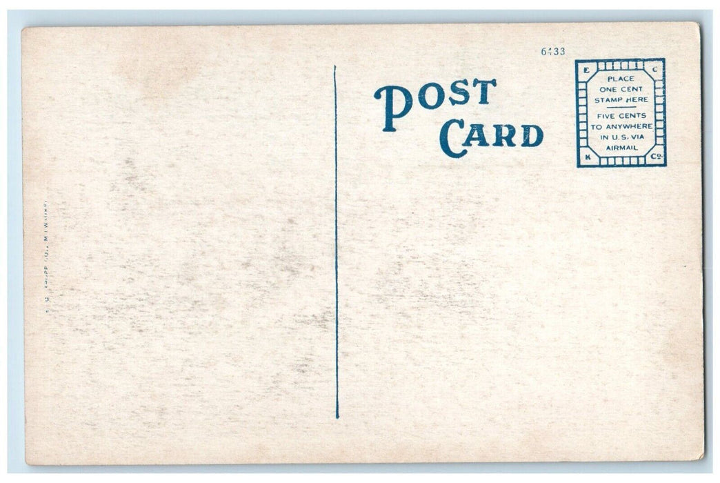 c1910's Hotel English Building Cars Indianapolis Indiana IN Antique Postcard