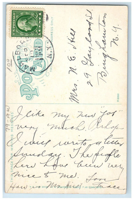 1915 Marlboro Public School Marlboro New York NY Posted Antique Postcard