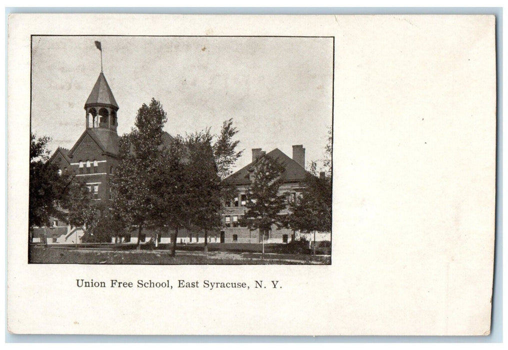 c1905 Union Free School Building East Syracuse New York NY Antique Postcard