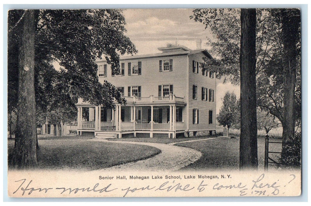 c1905 Senior Hall Mohegan Lake School Lake Mohegan New York NY Postcard