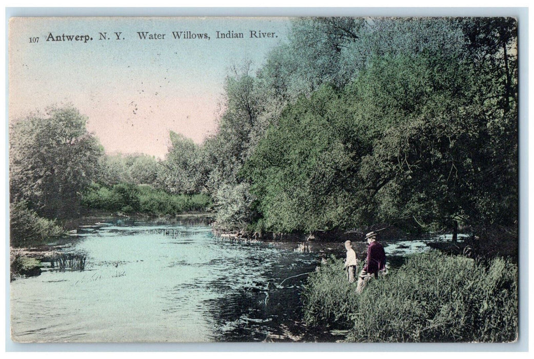 c1905 Water Willows Indian River Antwerp New York NY Unposted Postcard