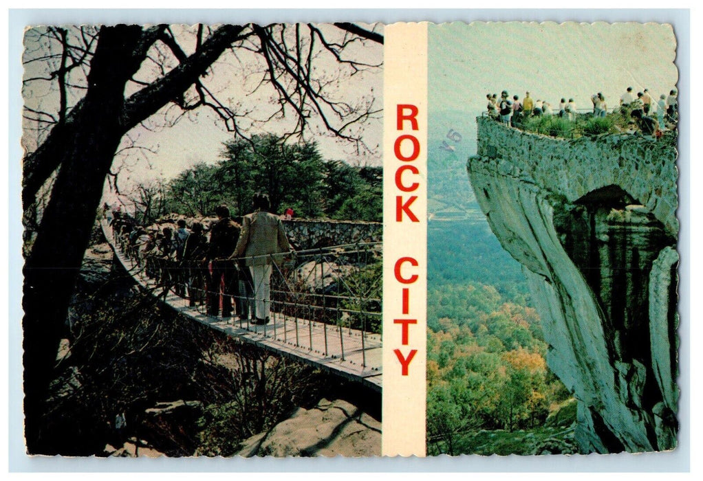 1977 Rock City Multi-View Chattanooga Tennessee TN Vintage Posted Postcard