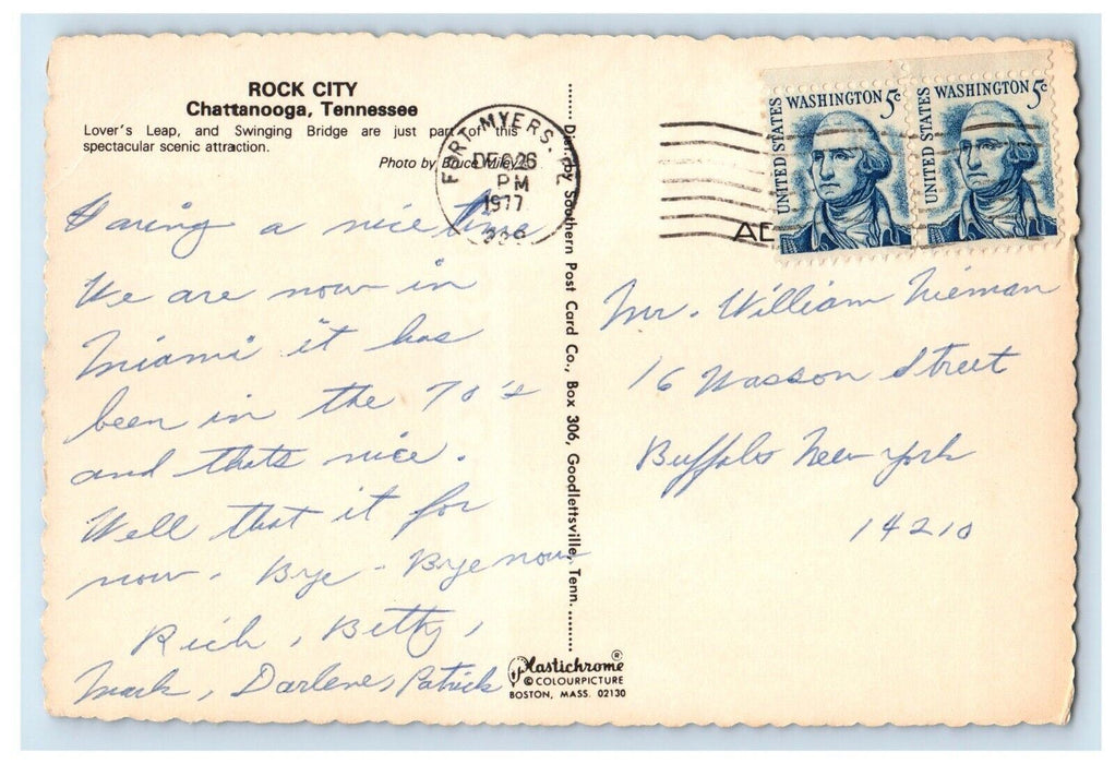 1977 Rock City Multi-View Chattanooga Tennessee TN Vintage Posted Postcard