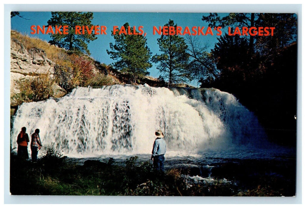 c1960 Snake River Falls Nebraska Largest Valentine Nebraska NE Vintage Postcard