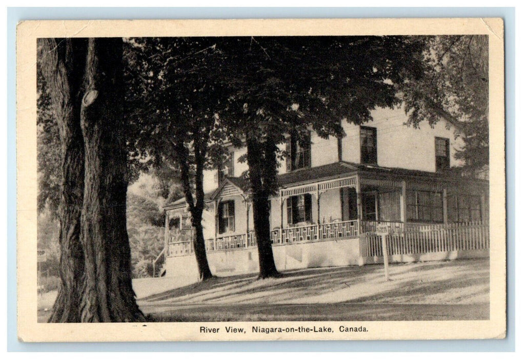 c1920 River View House Trees Niagara on the Lake Canada CA Vintage Postcard