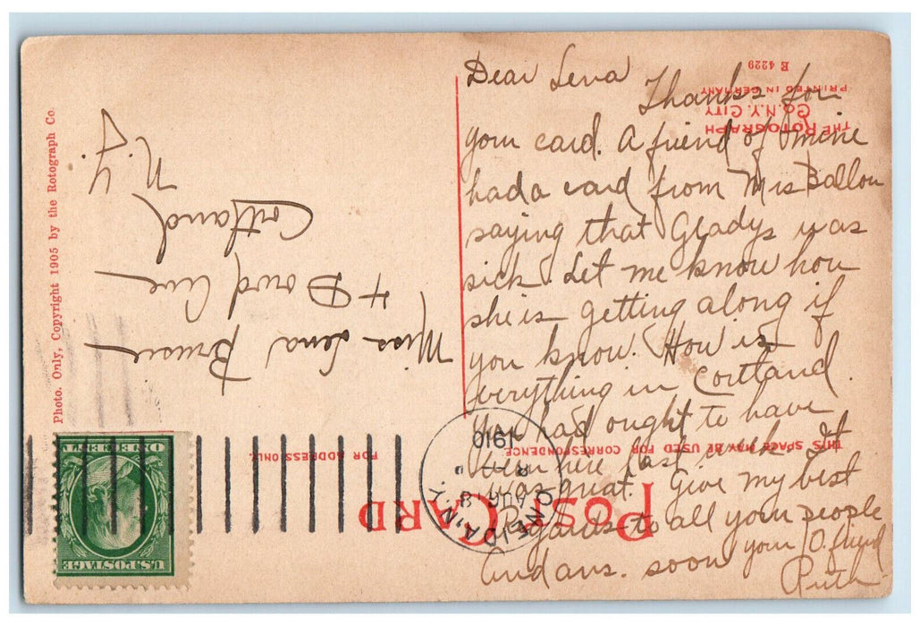 1910 Oneida High School, Oneida New York NY The Rotograph Co. Postcard