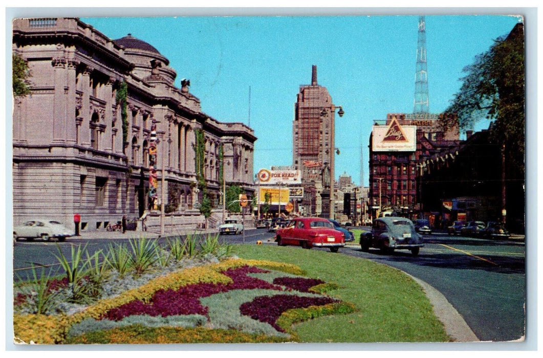 1957 View from the Court of Honor Milwaukee Wisconsin WI Vintage Postcard