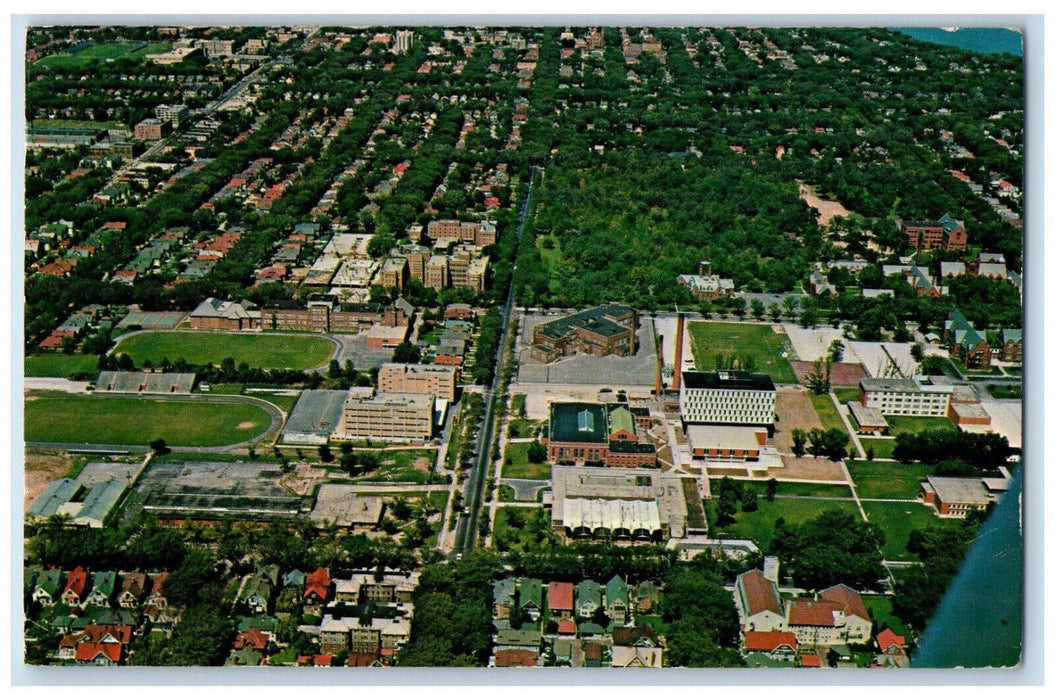 1966 University of Wisconsin Milwaukee Campus, Milwaukee WI Vintage Postcard