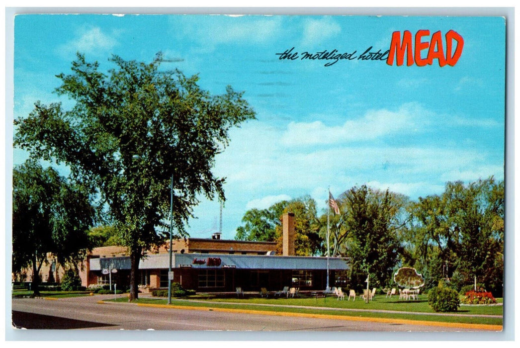 1961 The Motelized Hotel Mead Wisconsin Rapids Wisconsin WI Postcard