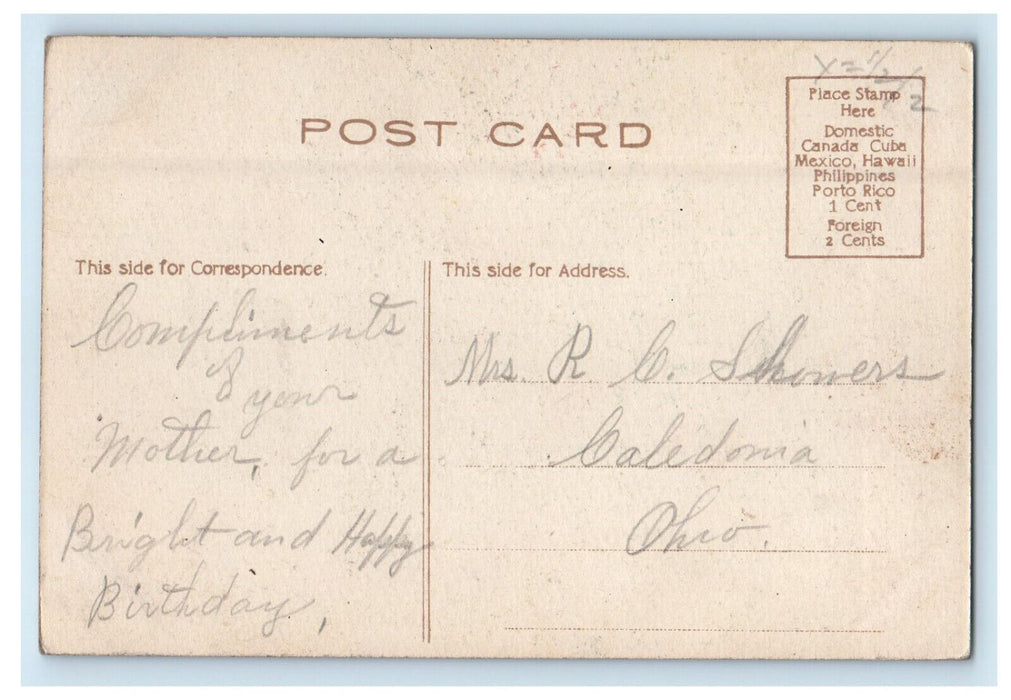 c1910 Ute. Pass Rocky Mountains Colorado CO Posted Antique Postcard