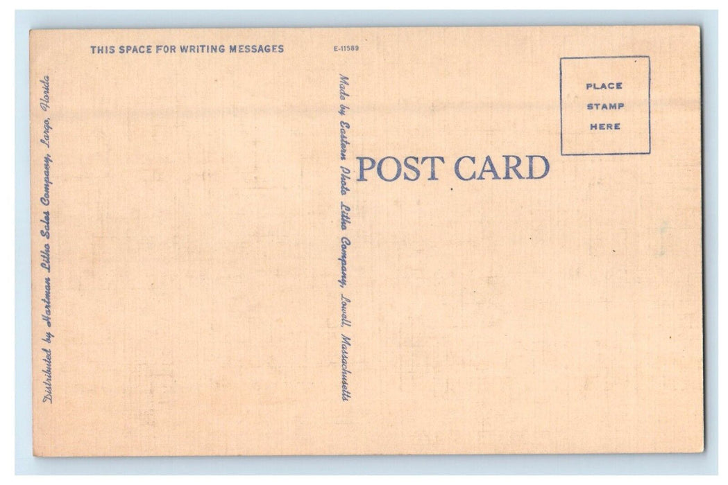 Madeira Beach Shopping Center Cars Business District Gulf Beaches FL Postcard
