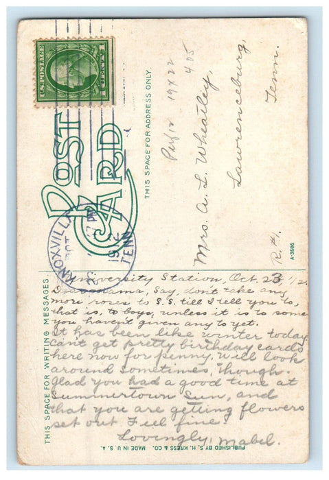 1912 Park City High School Knoxville Tennessee TN Posted Antique Postcard