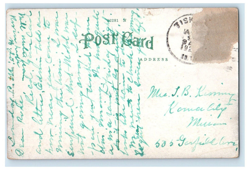 c1910's Bureau Valley Country Club Princeton Illinois IL Posted Antique Postcard