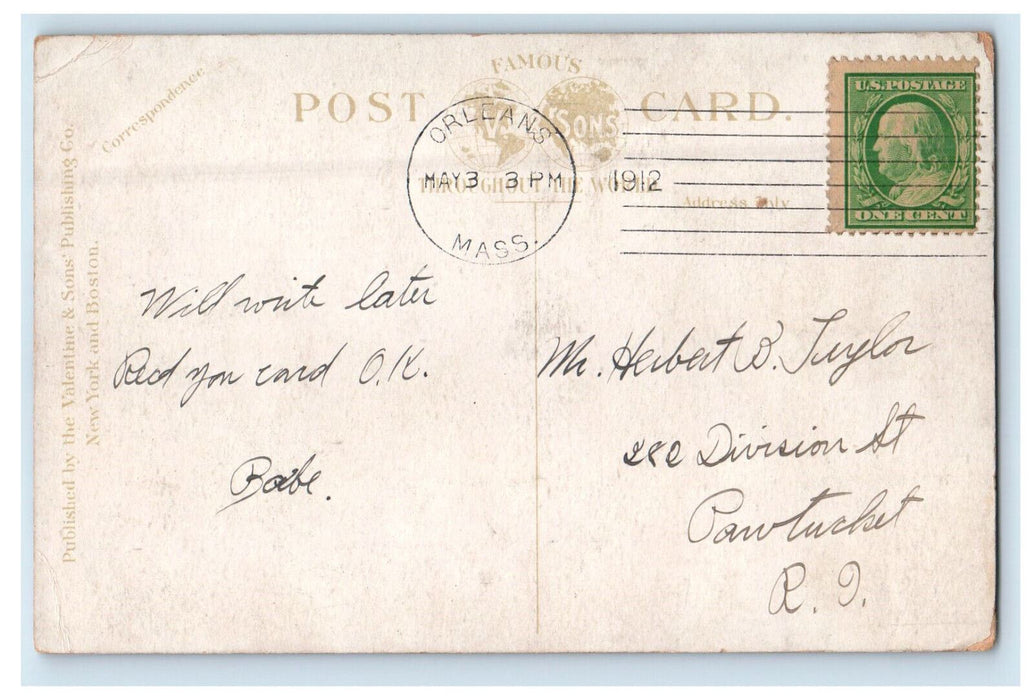 1912 N.Y N.H & H. Railroad Station South Orleans Massachusetts MA Postcard
