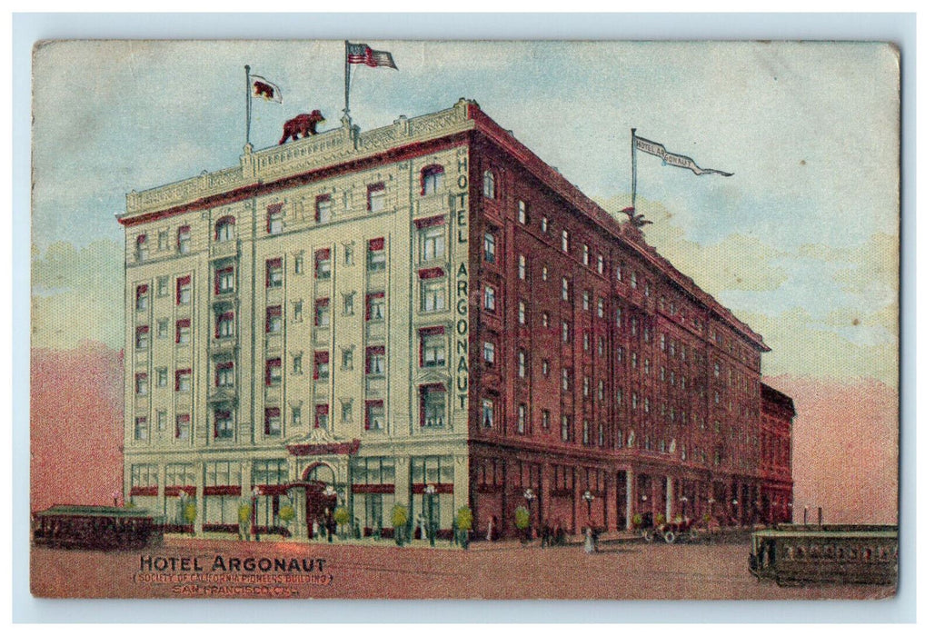 1909 Hotel Argonaut San Francisco California CA Huntington Beach CA Postcard