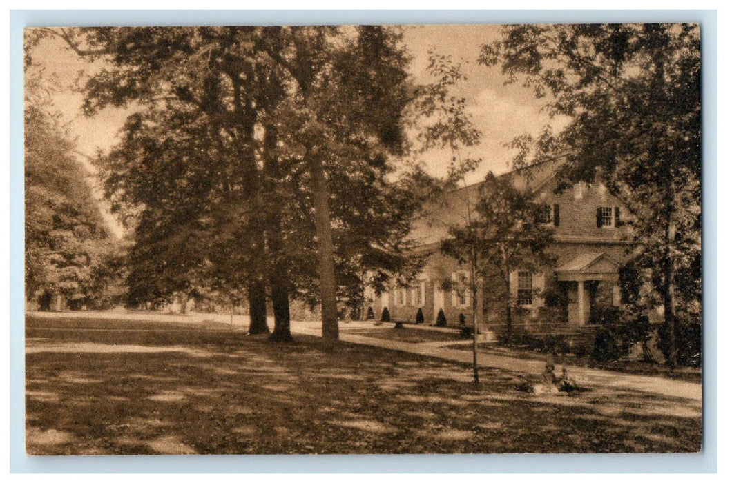 c1910 Westtown School Walk Down Lane Westtown Pennsylvania PA Postcard