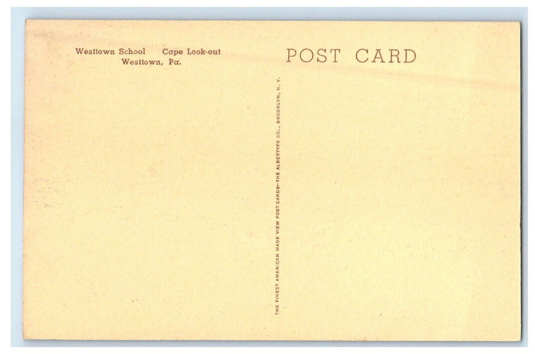 c1940s Westtown School Cape Look-out Westtown Pennsylvania PA Unposted Postcard