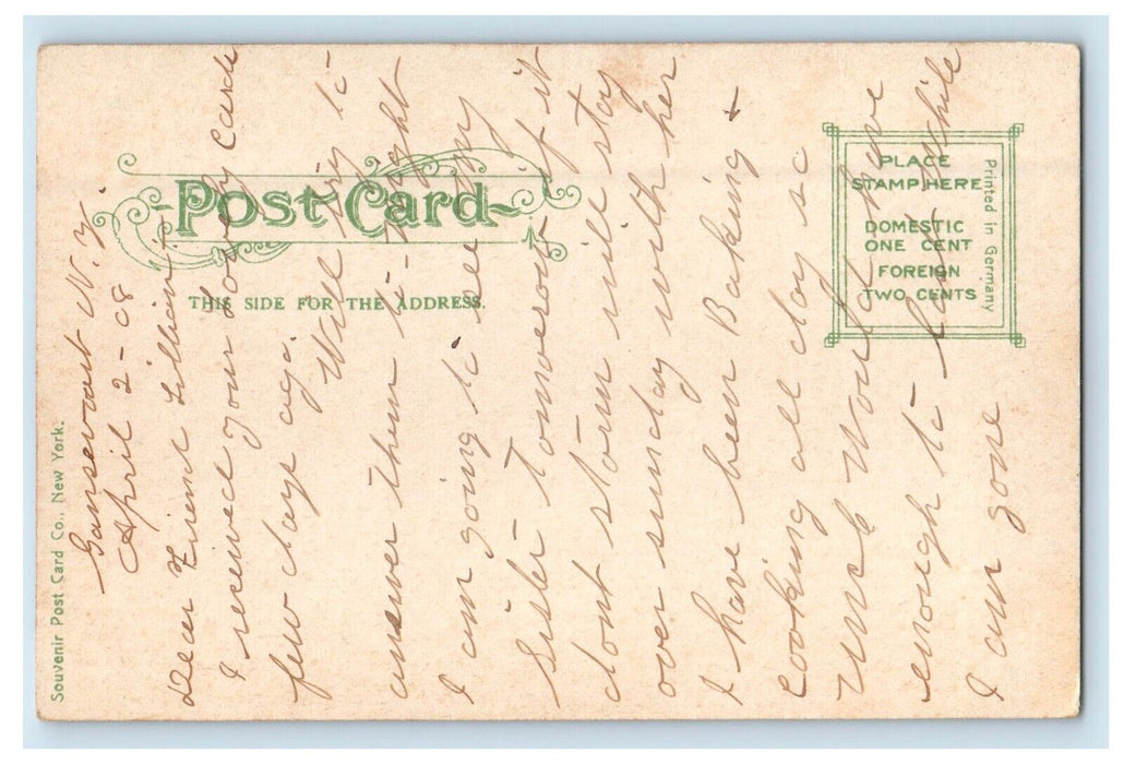 c1905 Cramp's Shipyard Canoe Boat Philadelphia Pennsylvania PA Antique Postcard