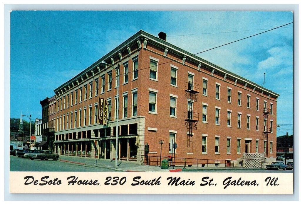 c1960's De Soto House 230 South Main Street Galena Illinois IL Postcard