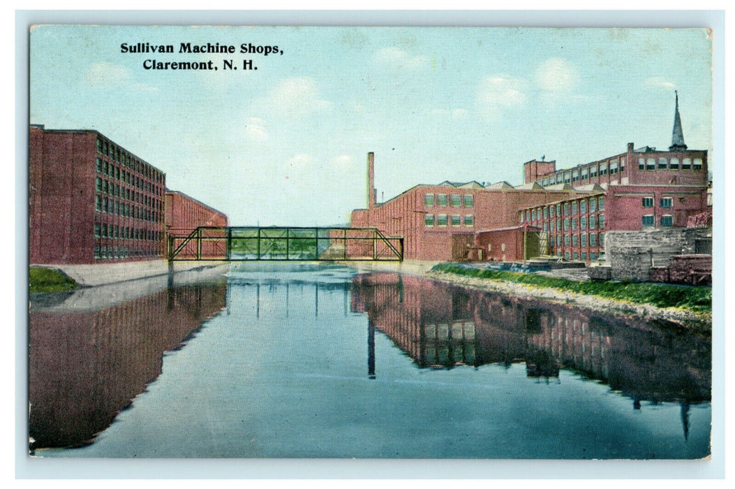 1913 Sullivan Machine Shops Claremont New Hampshire NH  Postcard