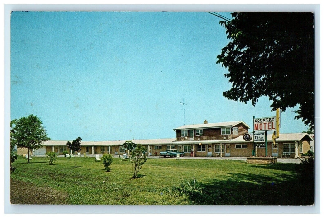 c1960's Country Motel Kitchenette Apts. Gages Lake Illinois IL Vintage Postcard