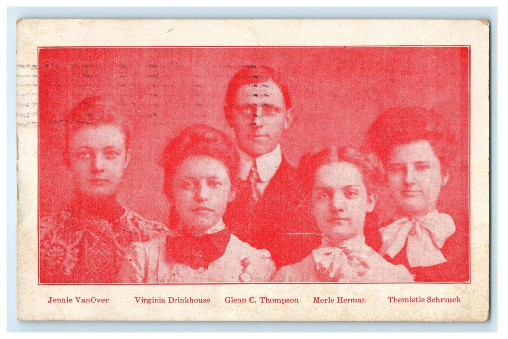 1908 Wooster College Prize Winners University Advertising Ohio OH Postcard