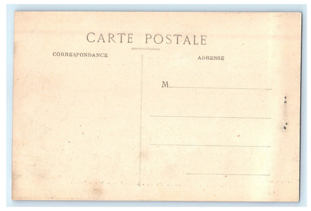 1913 Carnaval de Menton France Parade Carnival Aviation Toilet Postcard