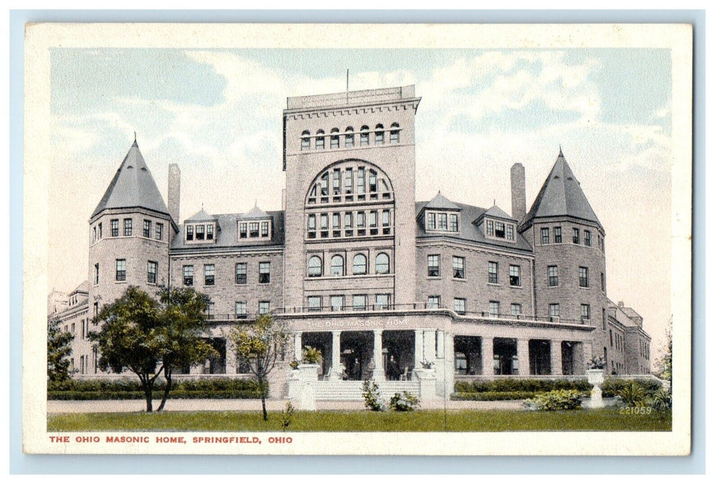 c1910's The Ohio Masonic Home Springfield Ohio OH Unposted Antique Postcard