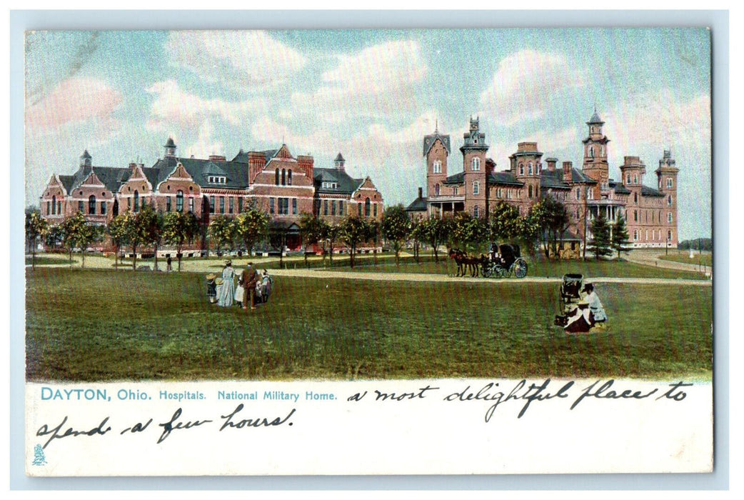 c1905 Hospitals, National Military Home, Dayton Ohio OH Tuck Postcard