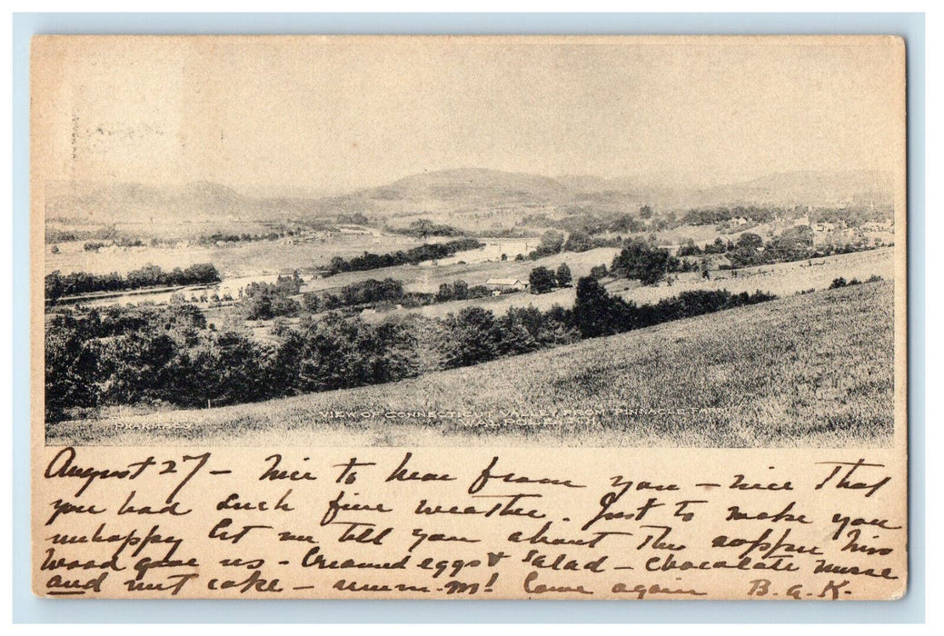 1905 View of Connecticut Valley Walpole NH Westminster Sta VT Postcard